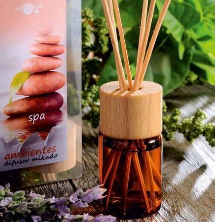 Mini Mikado aromático 20ml.+5 varillas+difusor madera