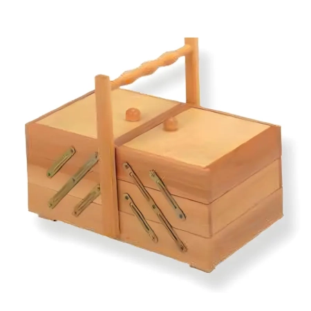 Caja de trabajo/costurero de madera