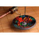 Portasticks plato decorado cristales, 15 cm EMIM