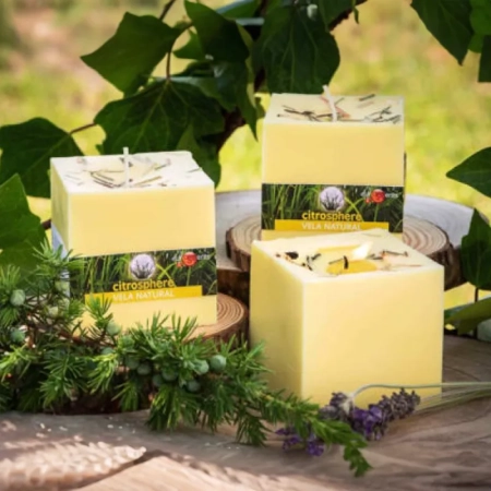 Euroscents Diffusion - Vela Citronella vegetal oxigenada 76 horas