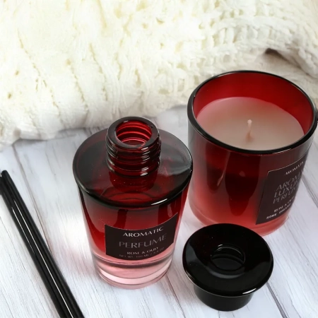 Ambientador Mikado 100 ml.+ vela Aroma Luxury Perfume (Set regalo)